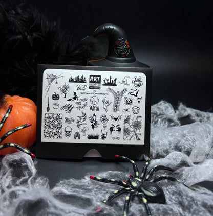 Placa Art Stamping by Vakula HALLOWEEN