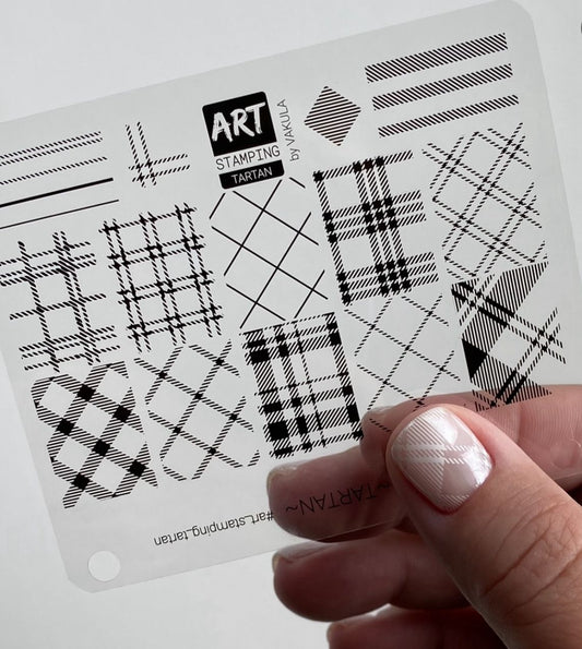 Placa Art Stamping by Vakula TARTAN