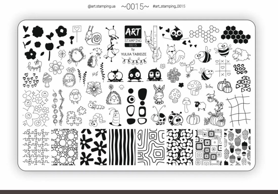 Placa Art Stamping by Vakula 0015