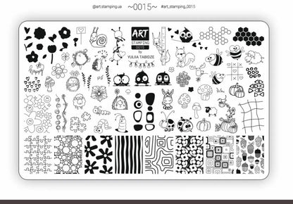 Placa Art Stamping by Vakula 0015