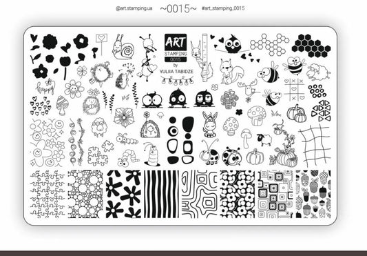 Placa Art Stamping by Vakula 0015