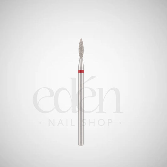 Fresa de diamante EDEN "LLAMA" rojo seguro, L- 8,0 mm, Ø2,1 mm