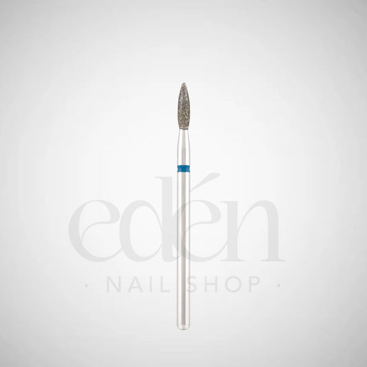 Fresa de diamante EDEN "LLAMA" azul seguro, L- 8,0 mm, Ø2,1 mm