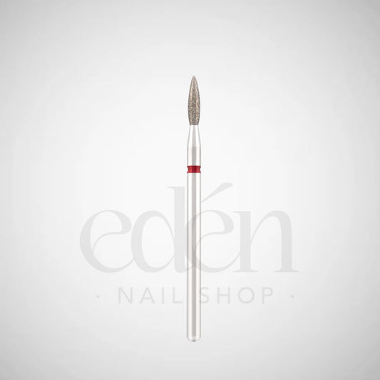 Fresa de diamante EDEN "LLAMA" rojo intenso, L- 8,0 mm, Ø2,1 mm