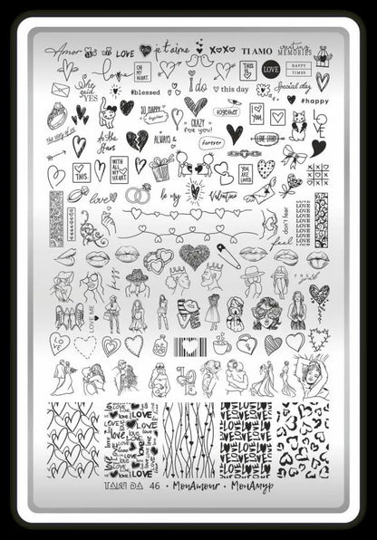 Placa para Estampar TakiDa con Demo hoja, 46