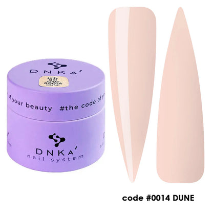 Jelly Gel "DNKa", 15 ml #0014 Bege Porcelana