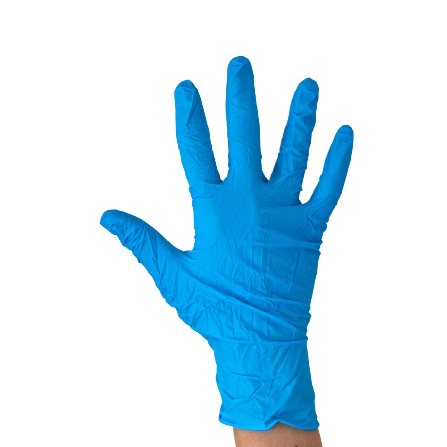 Guantes de nitrilo sin polvo color Azul