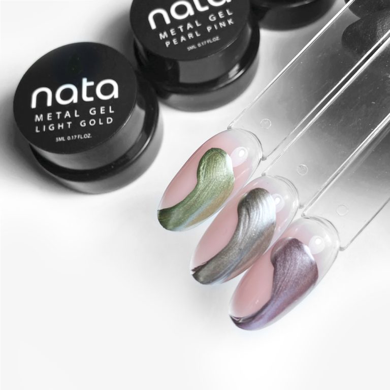 Paint Gel Metal Pearl Pink Nata