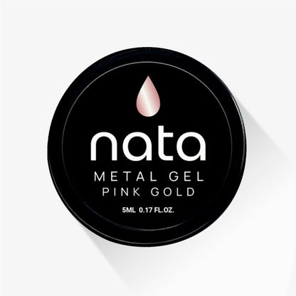 Paint Gel Metal Pink Gold Nata