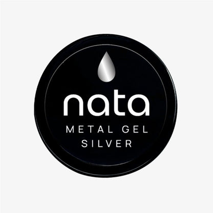 Paint Gel Metal Silver Nata