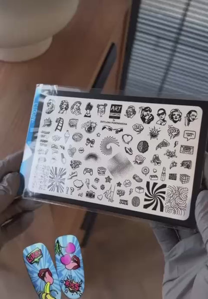 Placa Art Stamping by Vakula 0013