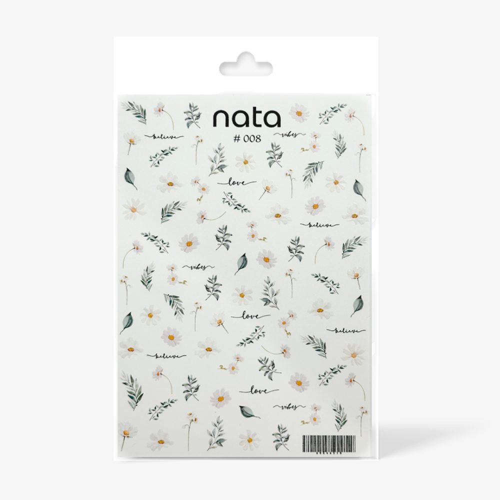 Slider Nata S008 – Pegatinas de agua para uñas