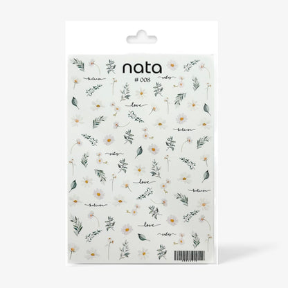 Slider Nata S008 – Pegatinas de agua para uñas