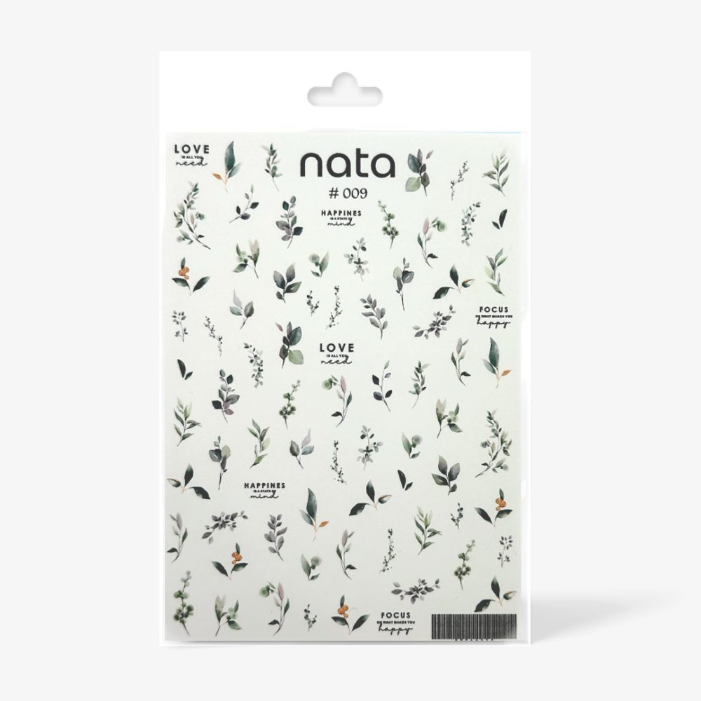 Slider Nata S009 – Pegatinas de agua para uñas