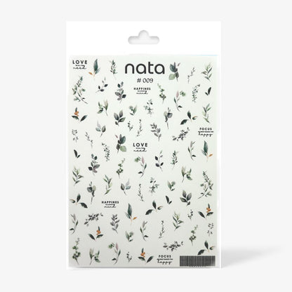 Slider Nata S009 – Pegatinas de agua para uñas
