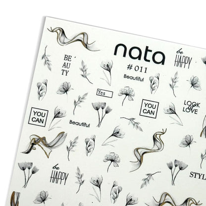 Slider Nata S011 – Pegatinas de agua para uñas