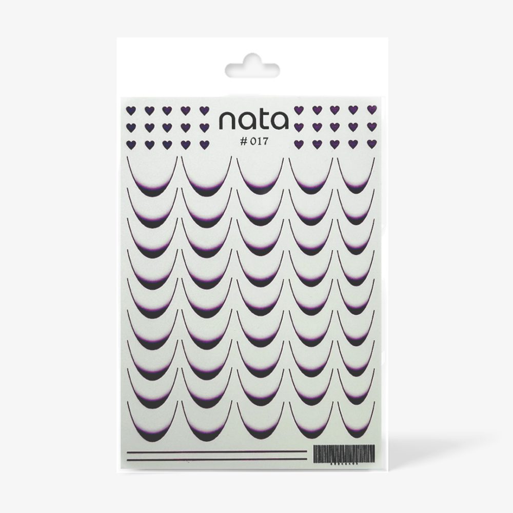 Slider Nata S017 – Pegatinas de agua para uñas