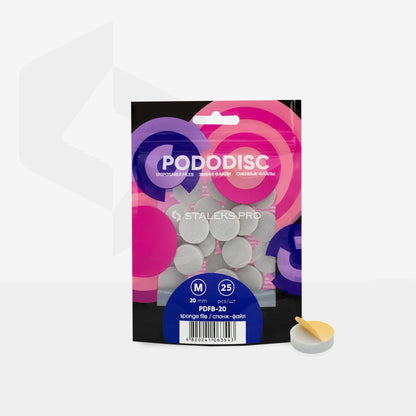 Limas-Esponjas Desechables Para El Disco De Pedicura PODODISC STALEKS PRO M (25 Uds.)