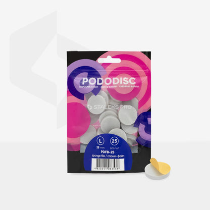 Limas-Esponjas Desechables Para El Disco De Pedicura PODODISC STALEKS PRO L (25 Uds.)