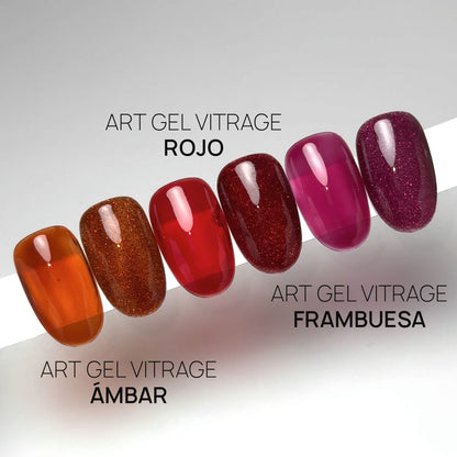 Art Gel NATA Vitrage Rojo – Efecto Vitral 10ml